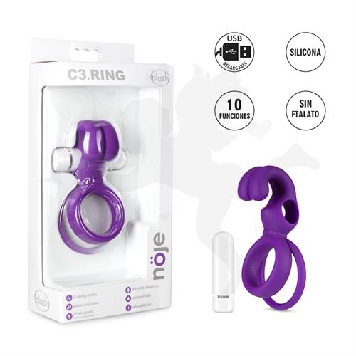 Anillo estimulador de clitoris y retrasador de la eyaculacion